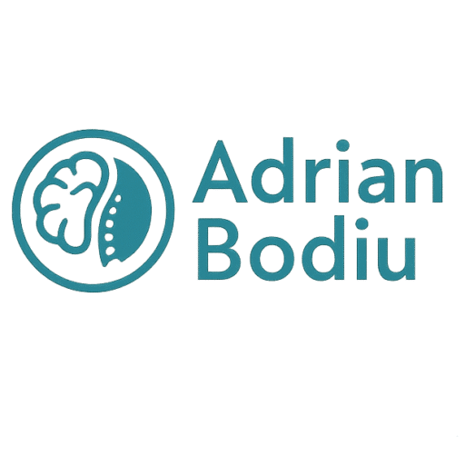 Logo simplu cu numele Adrian Bodiu
