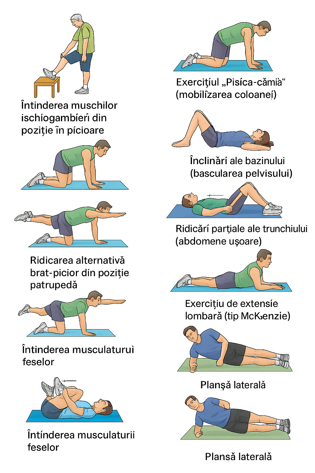 Durere lombară: exerciții de stretching pentru mobilitate și prevenție