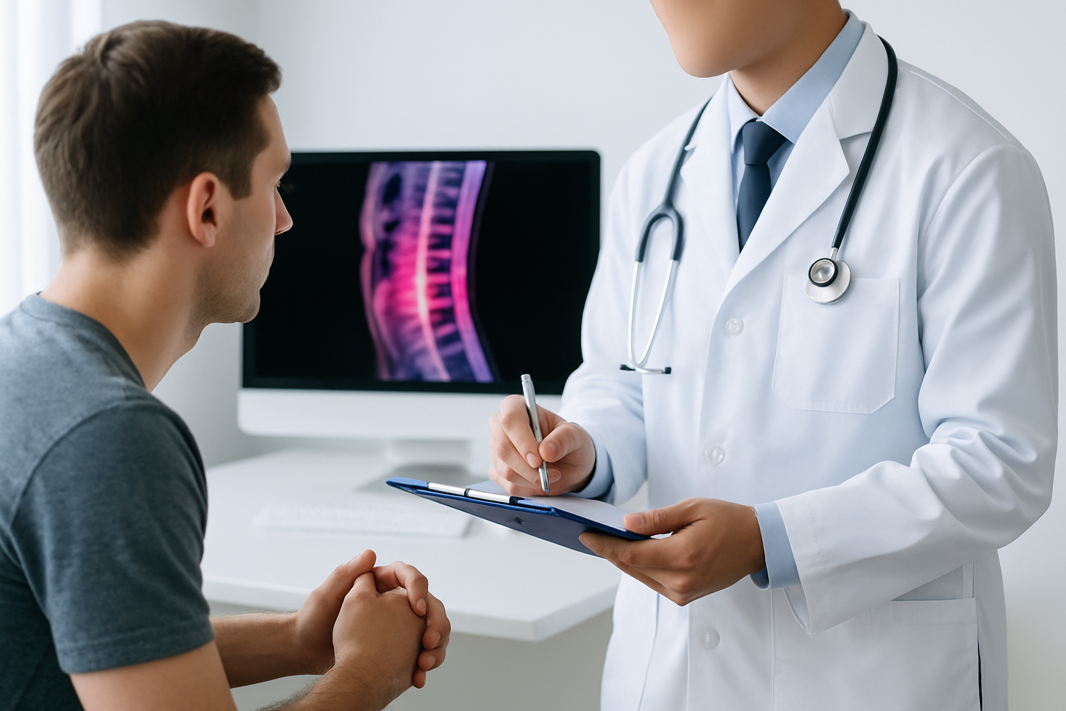 Consult medical preoperator cu analizarea RMN-ului lombar și a tratamentului